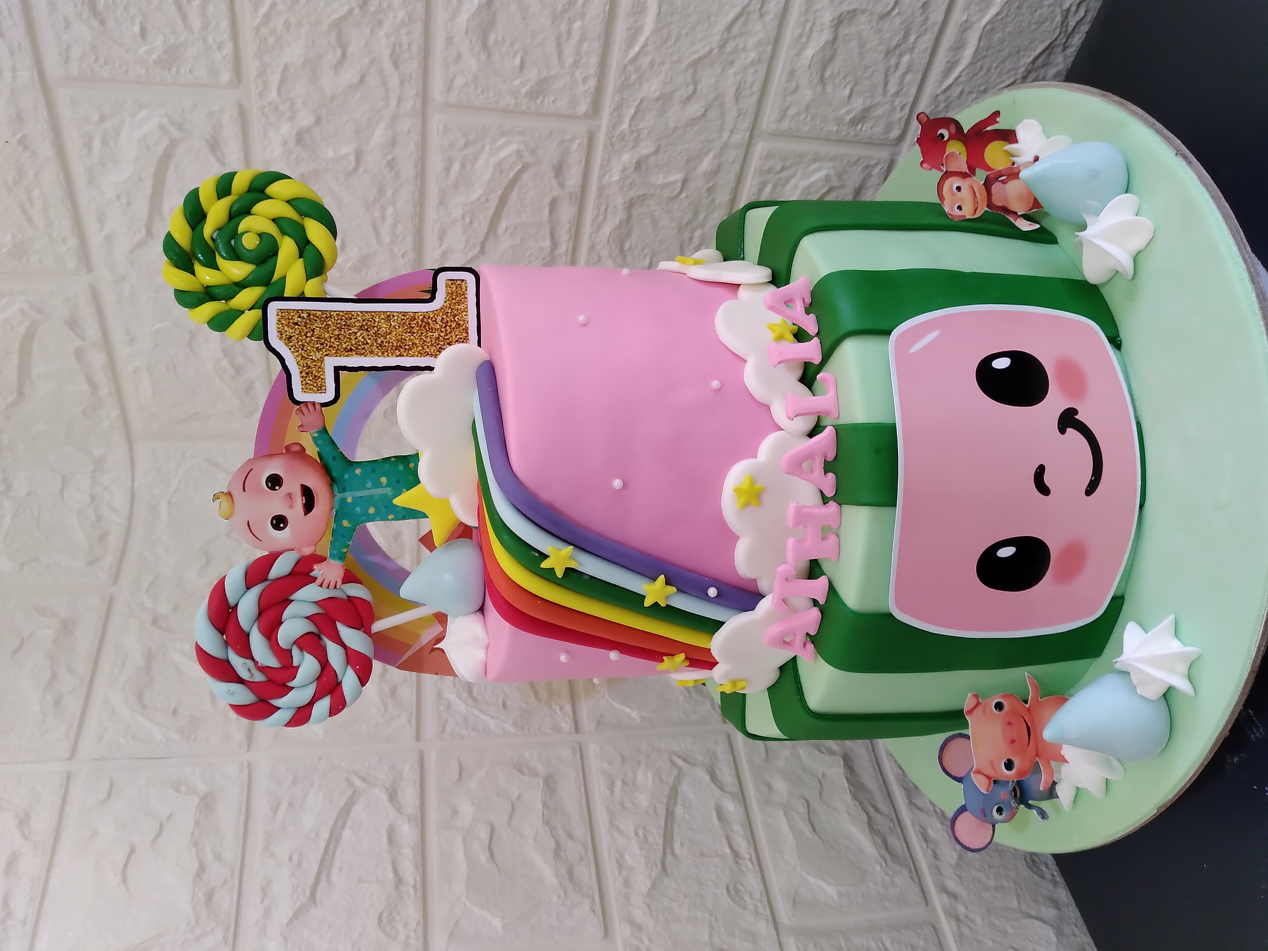 Cocomelon Theme Cake 1