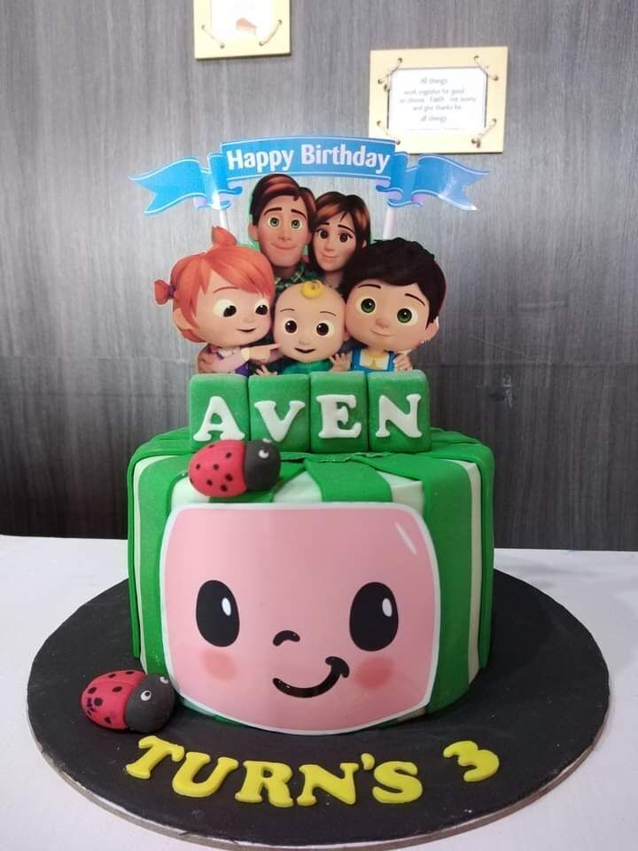 Cocomelon Theme Cake 4