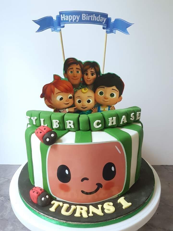 Cocomelon Theme Cake 8