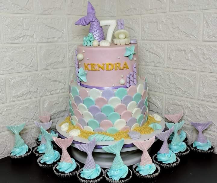 Mermaid Theme Cake 1