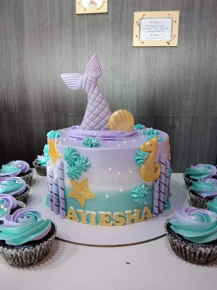 Mermaid Theme Cake 5