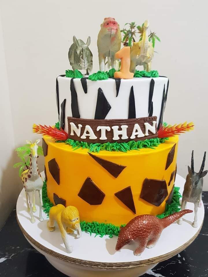Safari Theme Cake 1